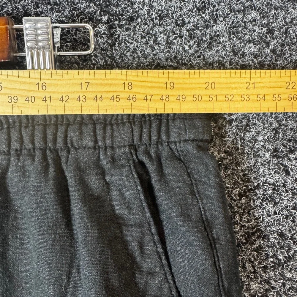 Old Navy Mens XL Black Linen Blend Drawstring Elastic Waist Jogger Pants Casual